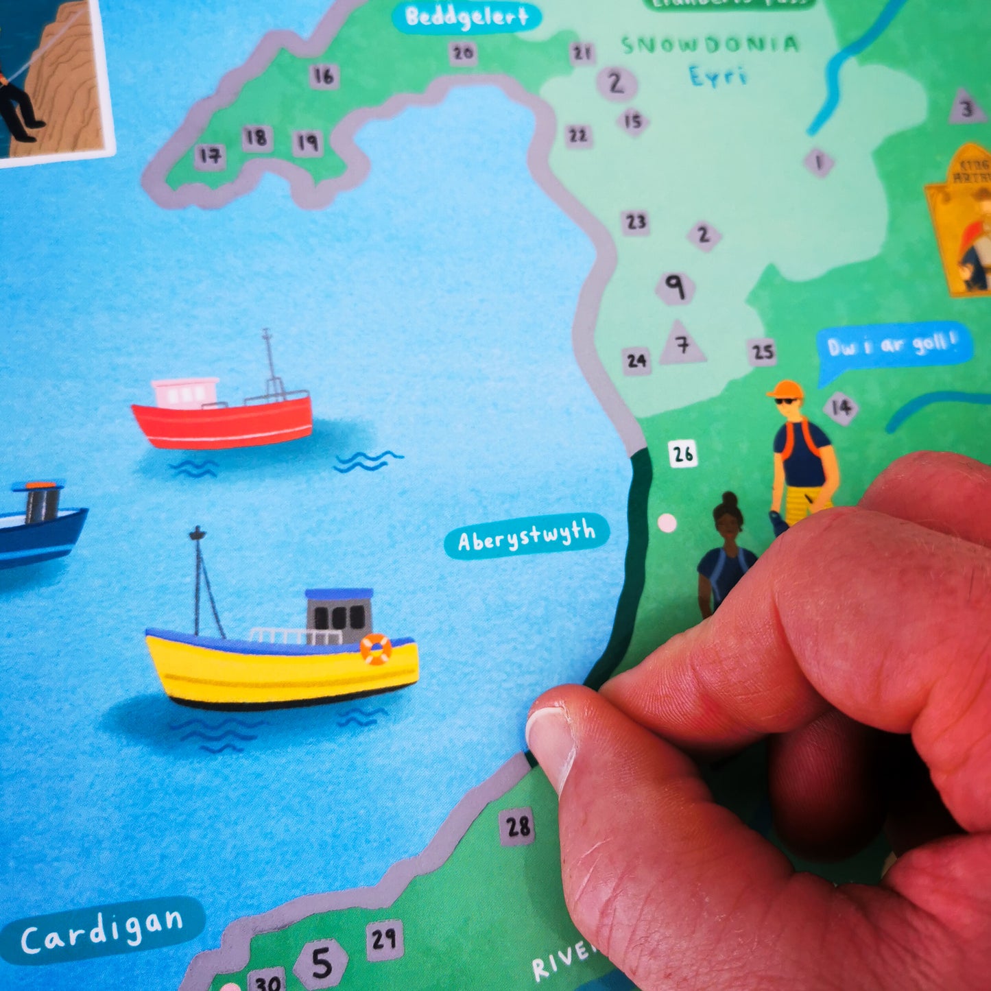 Wales Coast Path Scratch off Map path