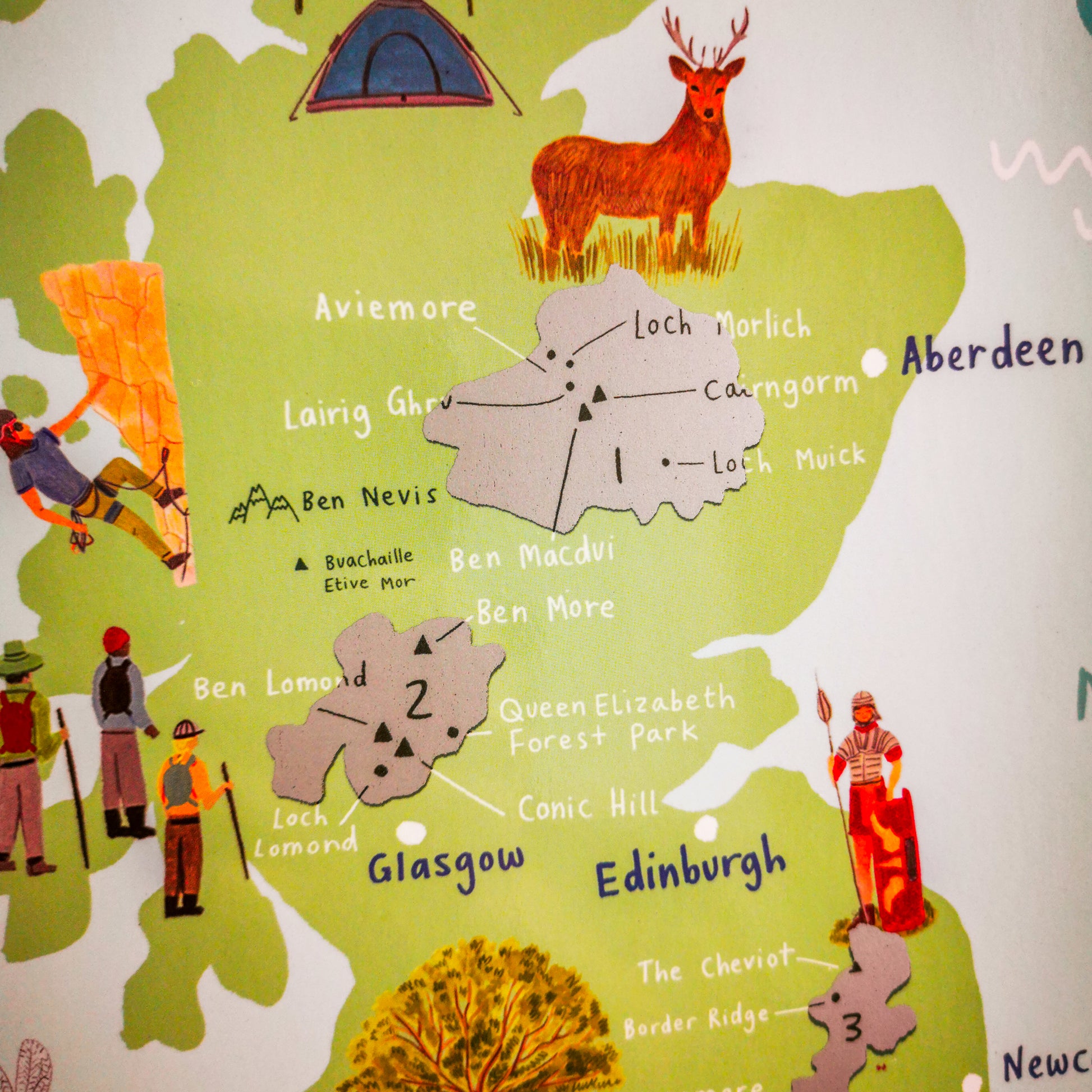 UK National Parks Scratch off Map Scotland